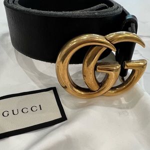 GUCCI GG GOLD TONE BELT 90 cm x 36 cm 100% authentic !!!